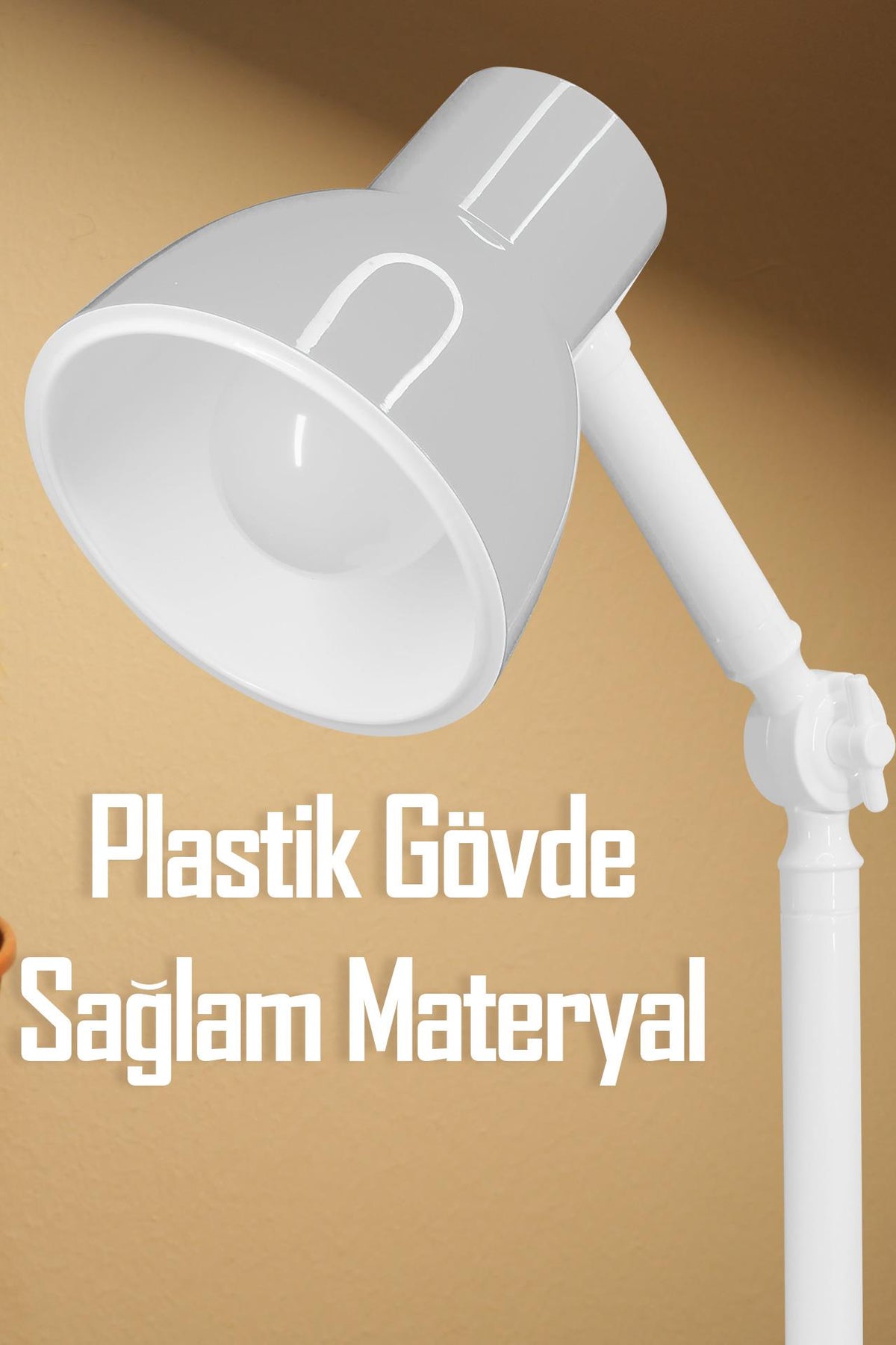 Akrobat Masa Lambası Retro Model Kablolu Elektrikli Ders Çalışma Lamba Kitap Okuma Işığı Beyaz KML