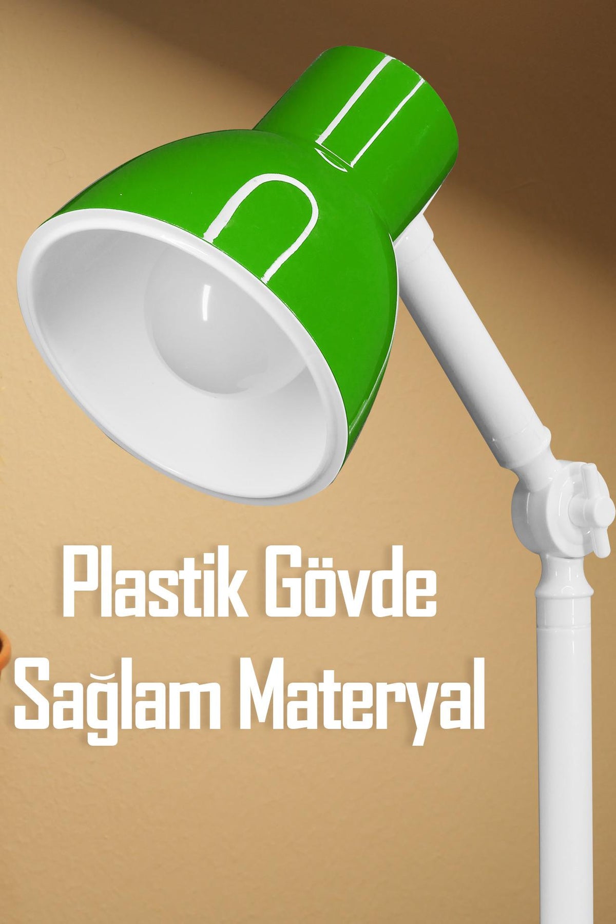 Akrobat Masa Lambası Retro Model Kablolu Elektrikli Ders Çalışma Lamba Kitap Okuma Işığı Yeşil KML