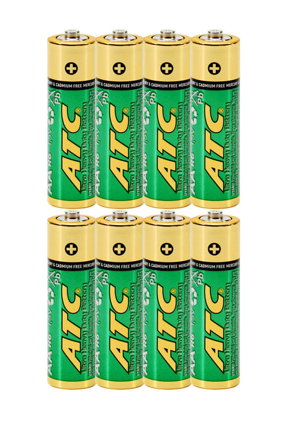 ATC 4lü AA R6 Heavy Duty Kalın Kalem Pil Saat Pili Çinko Karbon Pil Zn-C 1.5V