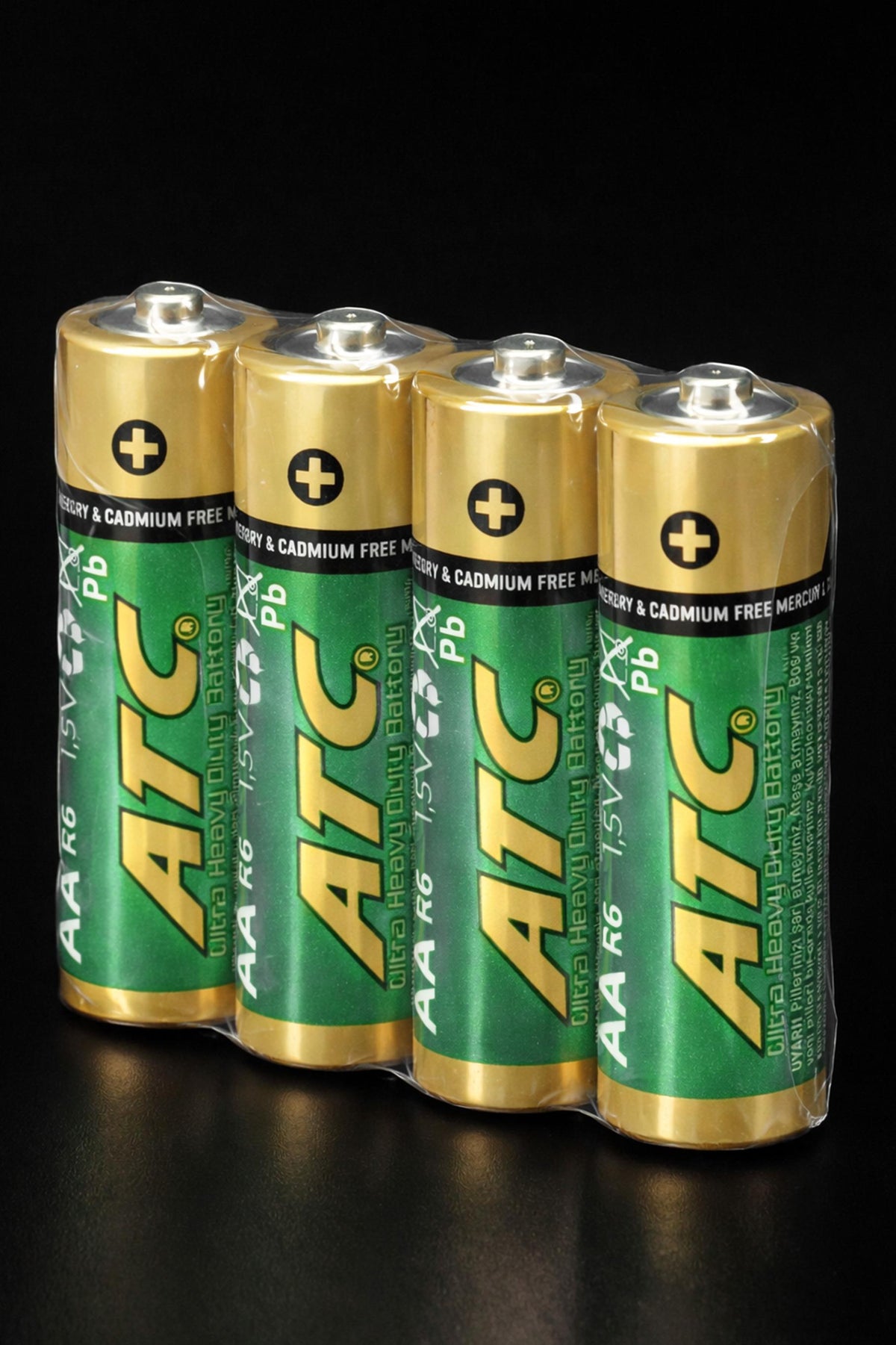 ATC 4lü AA R6 Heavy Duty Kalın Kalem Pil Saat Pili Çinko Karbon Pil Zn-C 1.5V