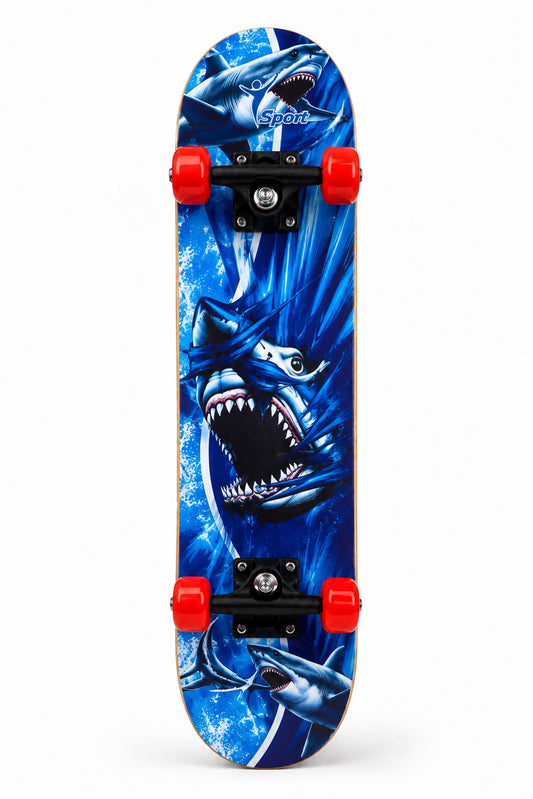 Büyük Boy Kaykay 80 cm 8 Katmanlı Canlı Desenli Kemik Teker Kaymaz Skateboard 3108