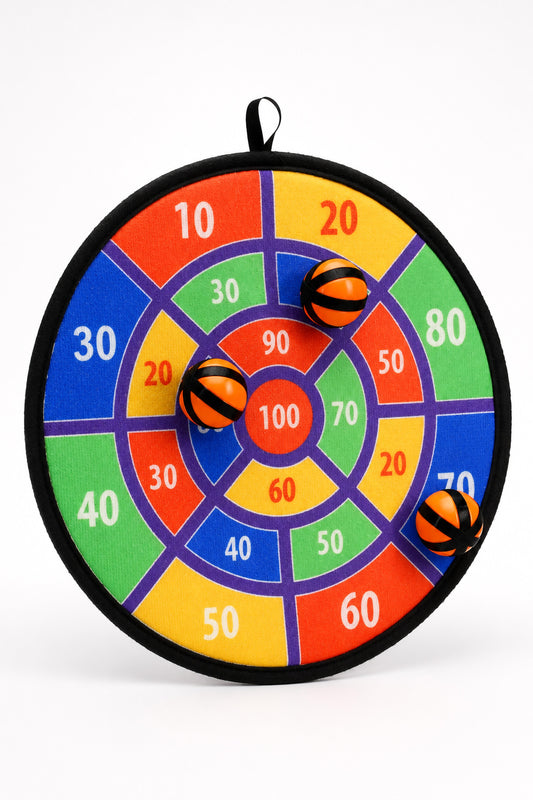 Cırt Cırtlı Dart Oyunu Seti Eğlenceli Hedef Tahtası 3 Toplu Dart Atış Oyunu Seti 36cm HED709
