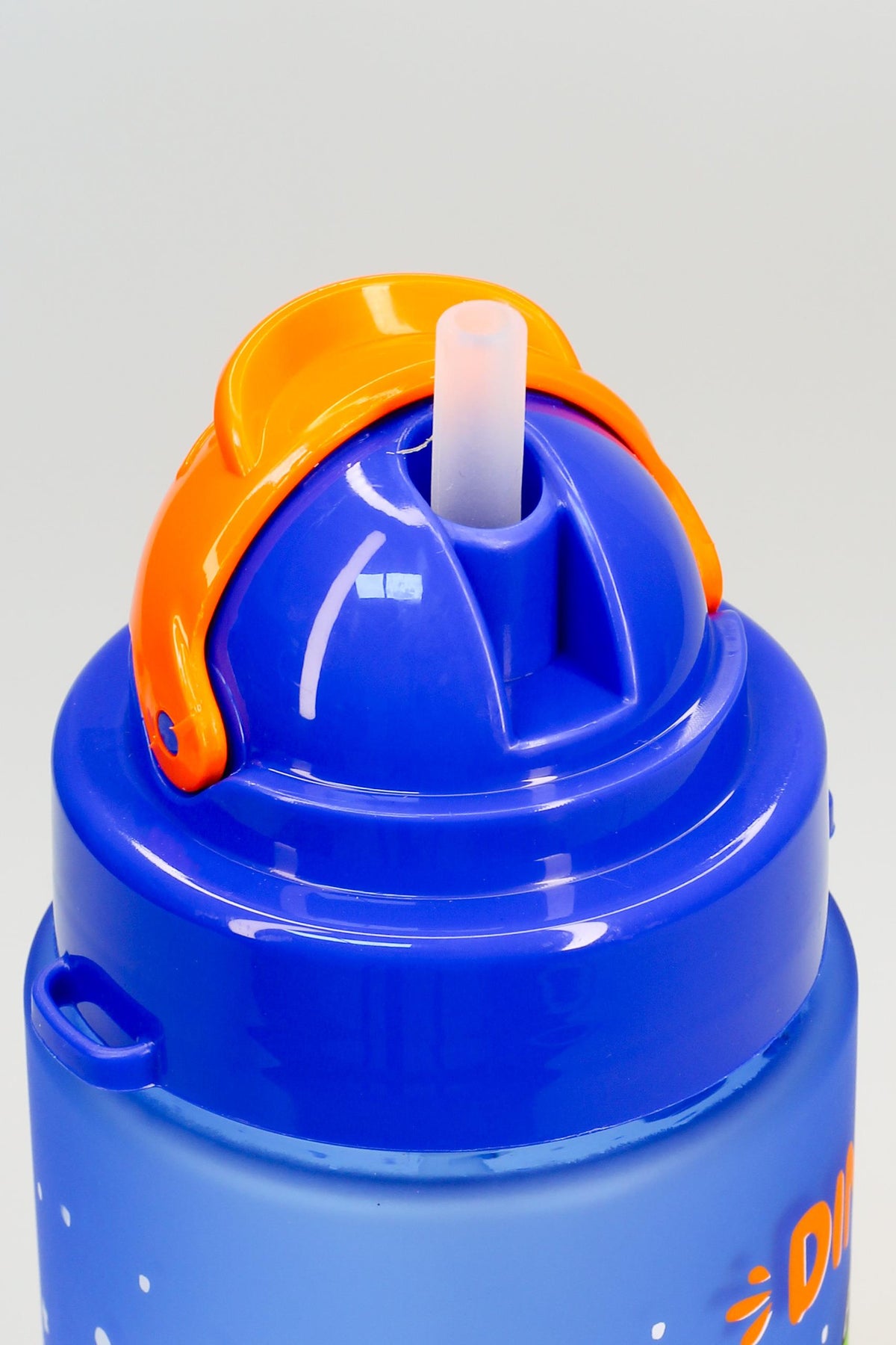 Çocuk Su Matarası Tritan Pipetli Su Şişesi Boyun Askılı Prenses Okul Suluğu BPAsız 500 mL Mor T0107