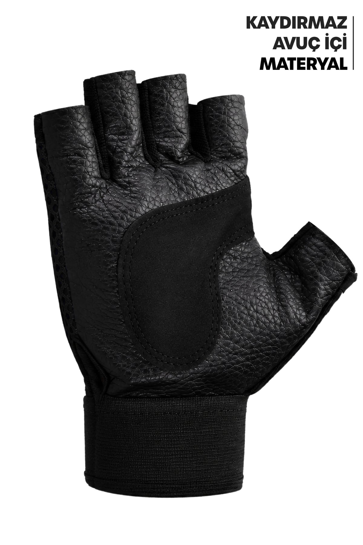 M Beden Kesik Yarım Fitness Gym Ağırlık Kaldırma Spor Eldiveni Unisex Bisiklet Eldiveni Siyah 115