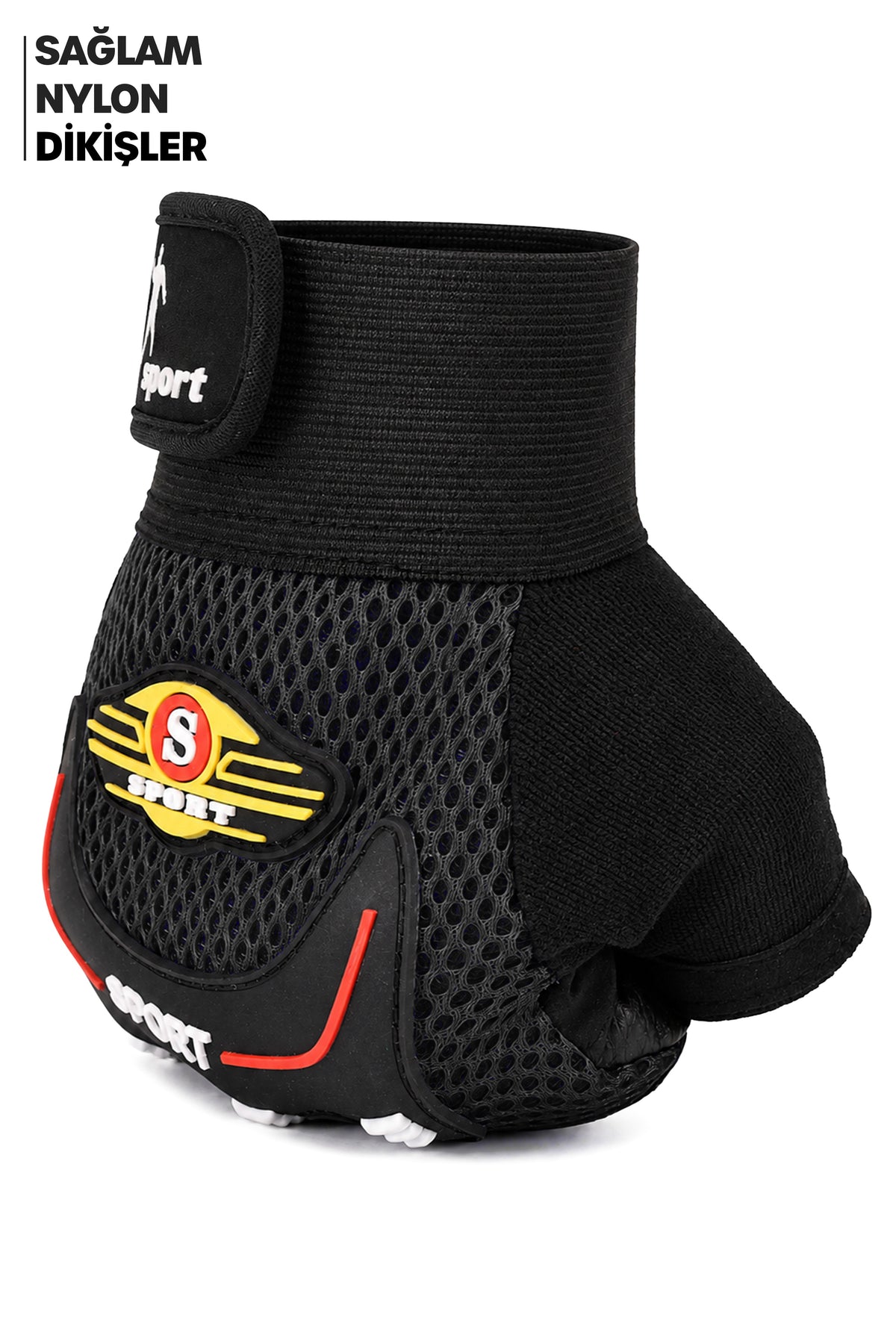 M Beden Kesik Yarım Fitness Gym Ağırlık Kaldırma Spor Eldiveni Unisex Bisiklet Eldiveni Siyah 115