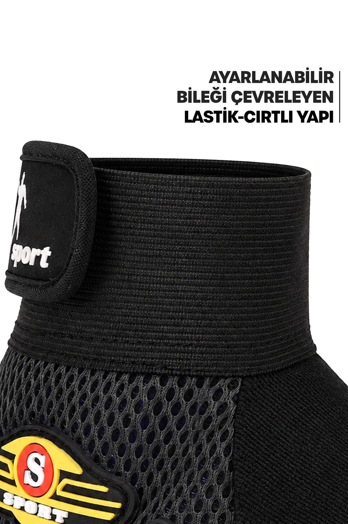 M Beden Kesik Yarım Fitness Gym Ağırlık Kaldırma Spor Eldiveni Unisex Bisiklet Eldiveni Siyah 115