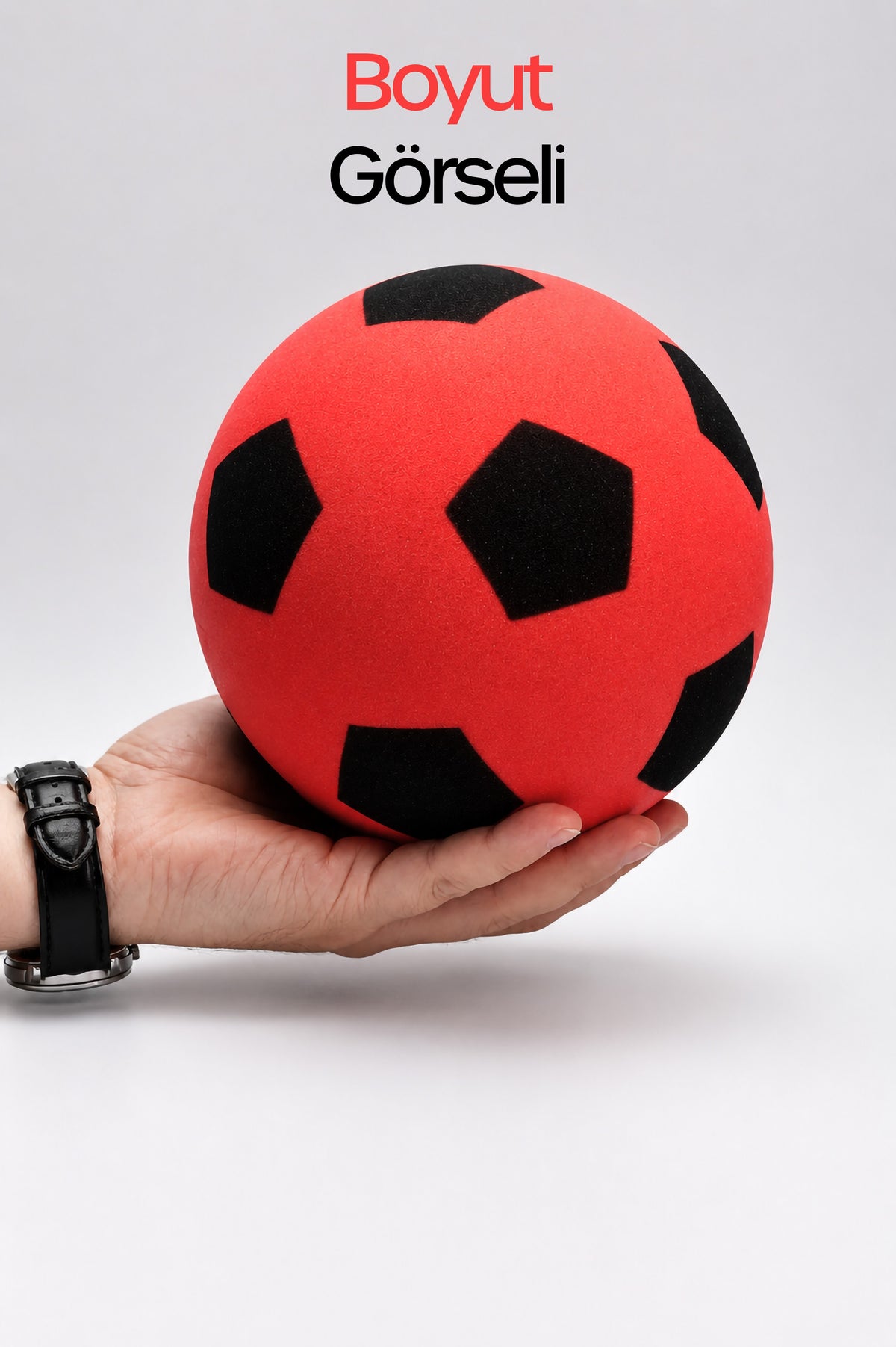 No:3 Futbol Topu Sessiz Sünger Gürültüsüz Yumuşak Evde Oynamaya Uygun Futbol Topu Kırmızı SFT7
