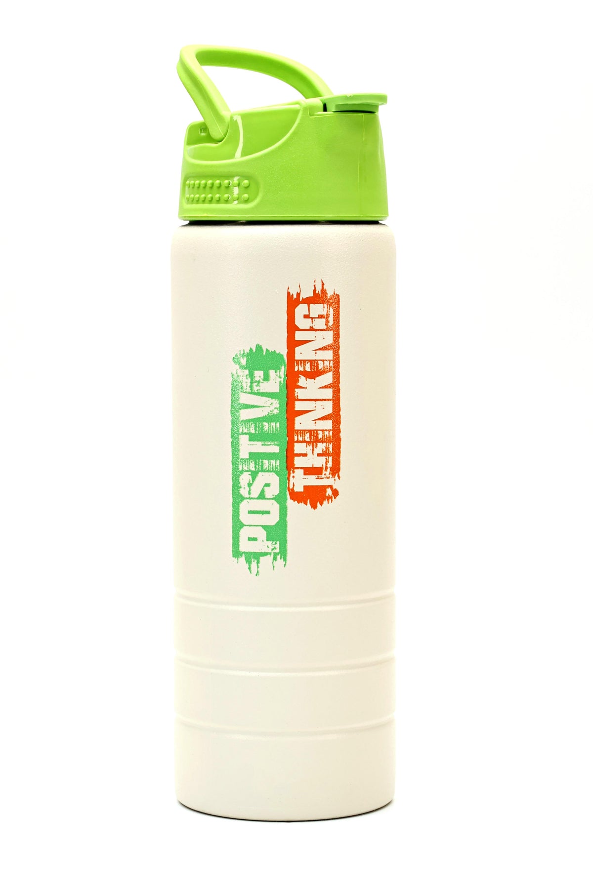 Paslanmaz 304 Çelik Matara Pipetli Motivasyon Matarası Suluğu 304 Çelik Suluk Yeşil 750 ml 1156