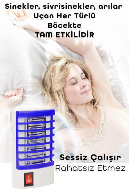 Elektrikli Sinek Öldürücü Karasinek Sivrisinek Öldürücü Cihaz Duvar Prize Monte Cız Kovucu 777