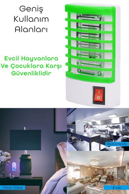 Elektrikli Sinek Öldürücü Karasinek Sivrisinek Öldürücü Cihaz Duvar Prize Monte Cız Kovucu 777