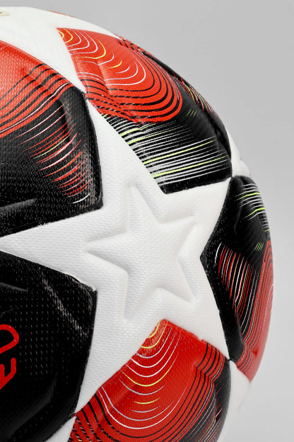 FT520 Şampiyonlar Ligi Futbol Topu 5 Numara – Kırmızı Desenli Antrenman ve Maç Topu