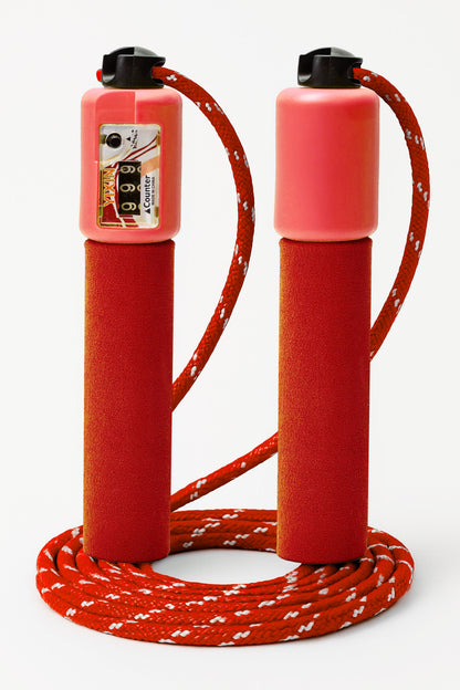 Sayaçlı Atlama İpi Uzunluk Ayarlanabilir Atlama Sekme İpi Jump Rope Örgü İpli K1543