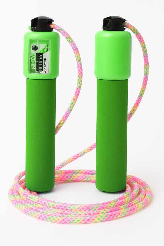 Sayaçlı Atlama İpi Uzunluk Ayarlanabilir Atlama Sekme İpi Jump Rope Şeffaf Simli İp K1567