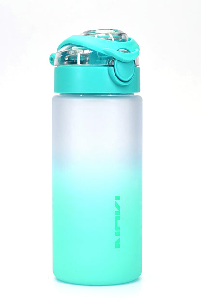 Su Matarası Tritan Geniş Ağız Su Şişesi Gradyan Spor Matarası Suluğu BPAsız 500 mL Turkuaz 0109