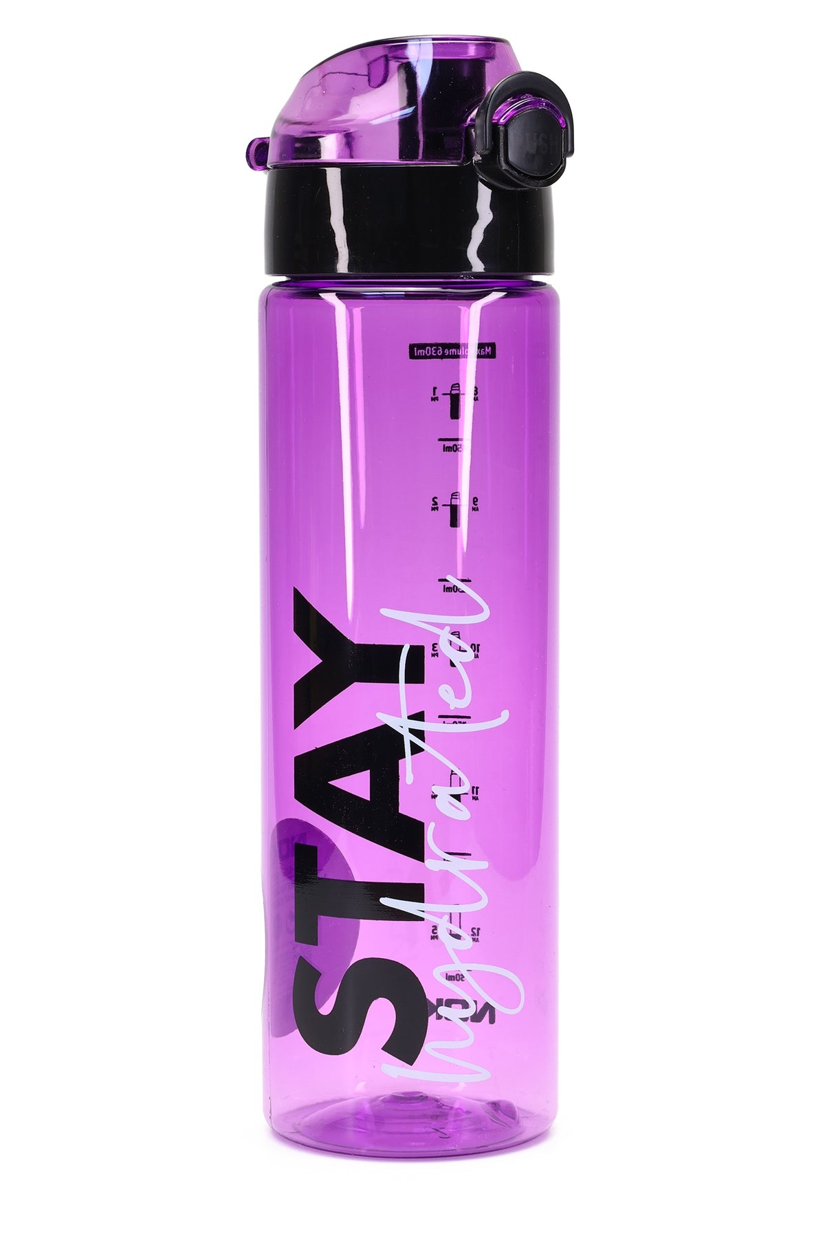 Su Matarası Tritan Geniş Ağız Su Şişesi Stay Hydrated Spor Matarası Suluğu BPAsız 630 mL Mor 0102
