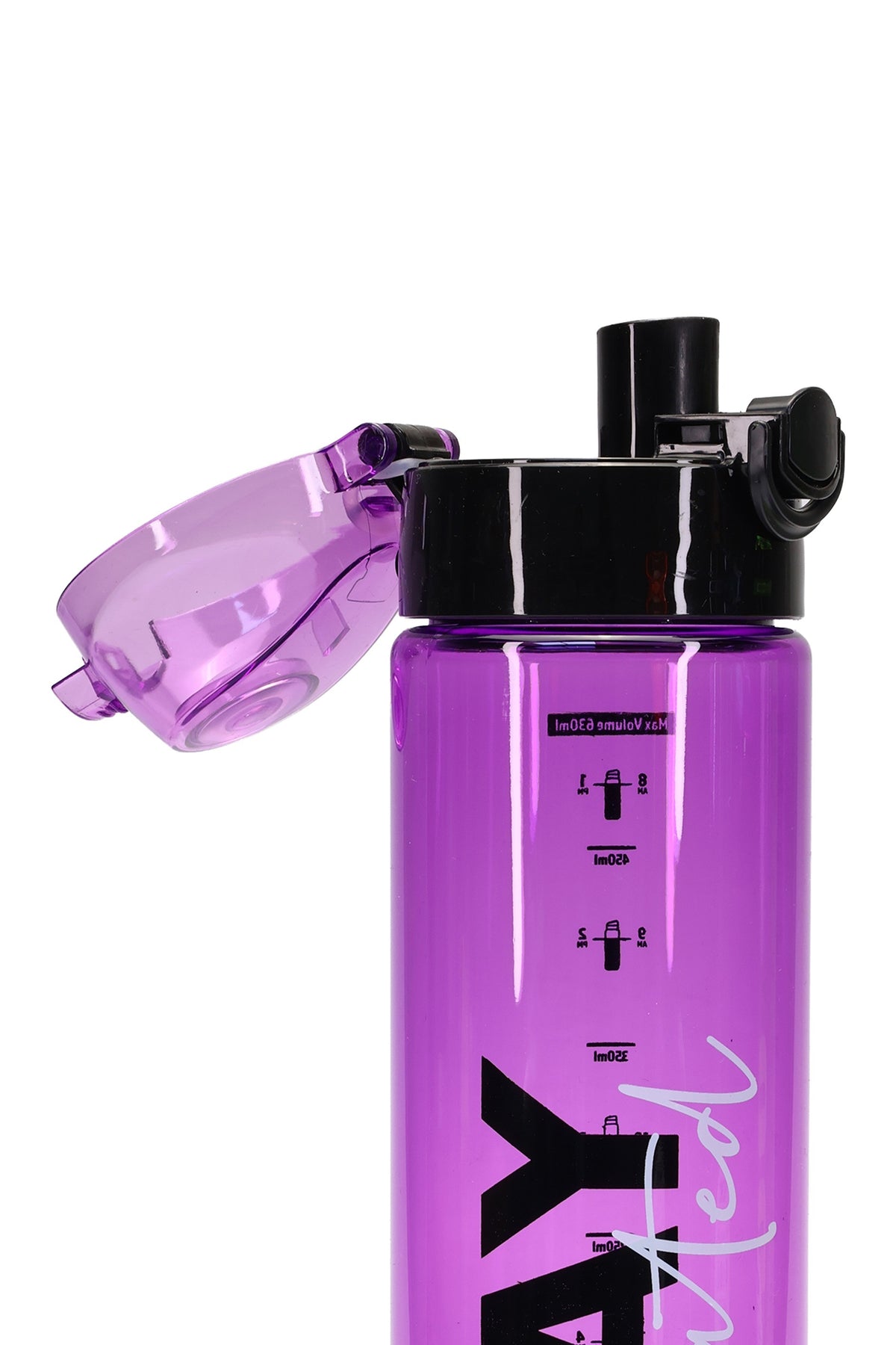 Su Matarası Tritan Geniş Ağız Su Şişesi Stay Hydrated Spor Matarası Suluğu BPAsız 630 mL Mor 0102