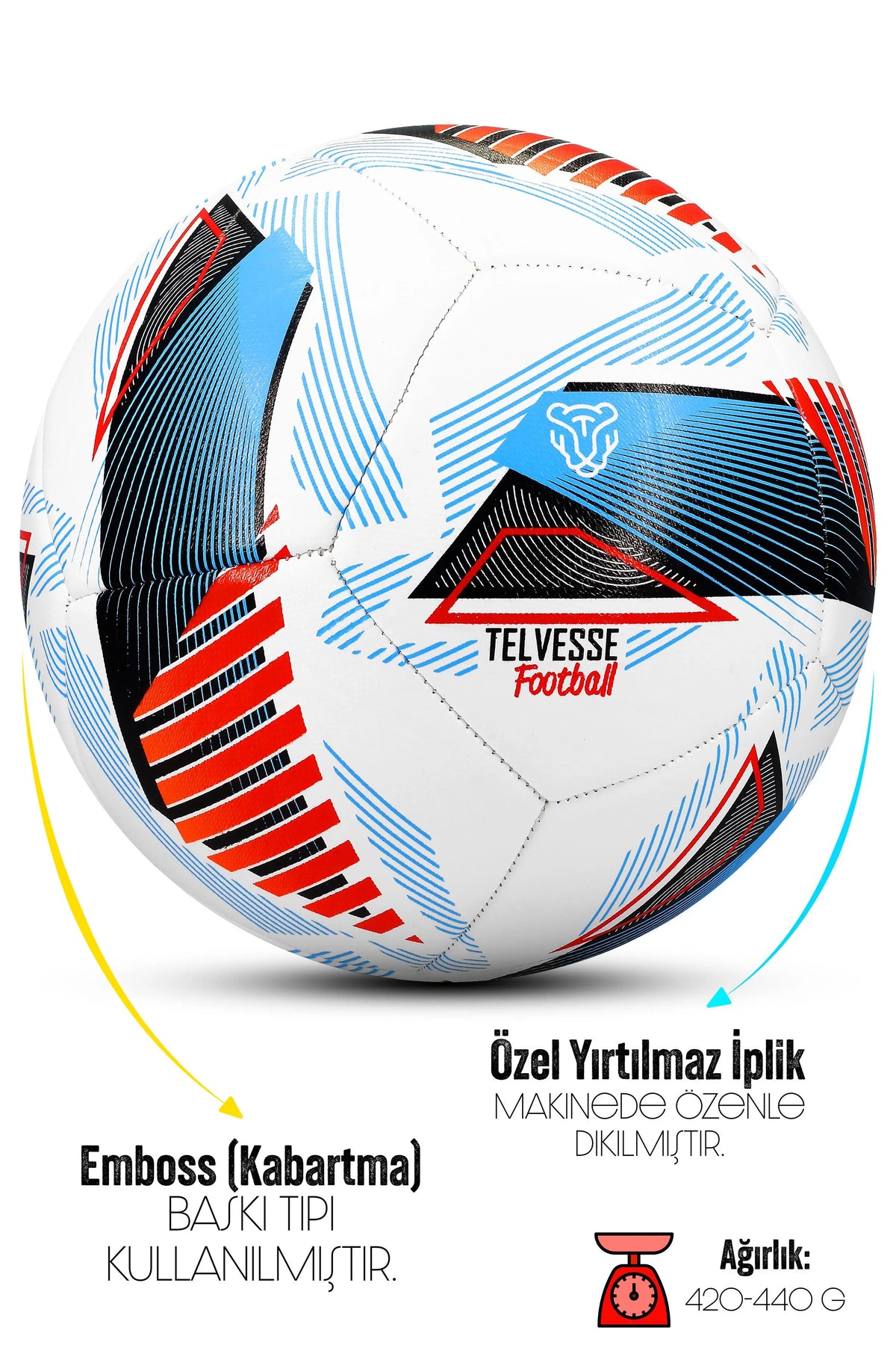 Telvesse Neon League Futbol Topu Seti No 5