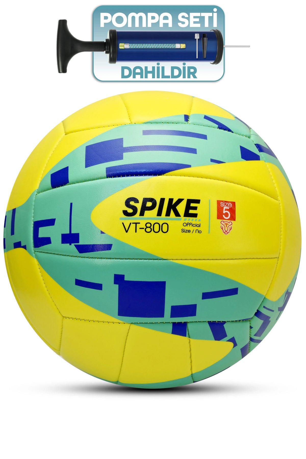 Telvesse VT800 Spike Voleybol Topu Pompalı Yumuşak Doku Semi-Pro İç-Dış Mekan Soft Touch 300 g No:5